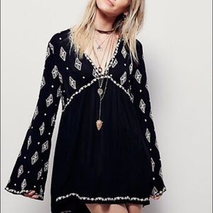 free people black tunic!!